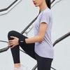 Li Ning Training Series Sports Slim Fit Short Sleeve T-Shirt Women Tops Light-Mist-Purple ATSR424-1