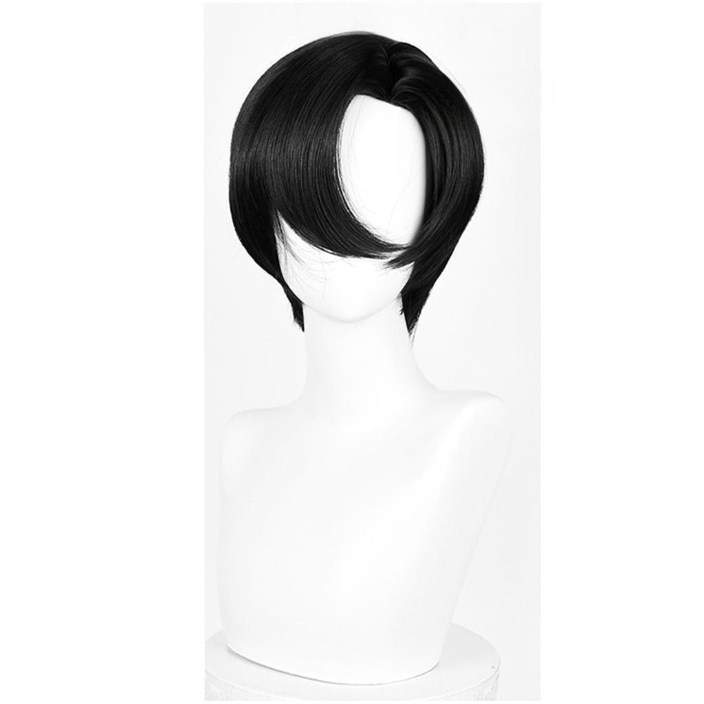 LAOBAO Ivan IVAN Cosplay Black Short Costume Halloween Cosplay Wig Wig, Hair, Heat-Resistant, Accessory, Costume, (Ivan IVAN)