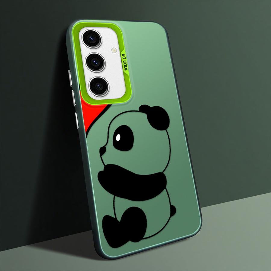 Cute Cartoon Panda Case for Samsung Galaxy A55 A51 A56 A26 A36 A73 A54 A52 A53 A71 A72 A35 Soft Shell
