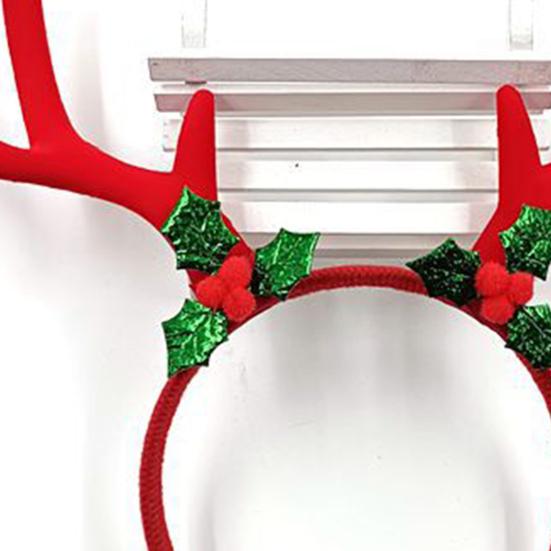 Christmas Antler Headband Festive Reindeer Horn Decor Hair Accessory Xmas Hairpin Festival Celebration Hair Hoop