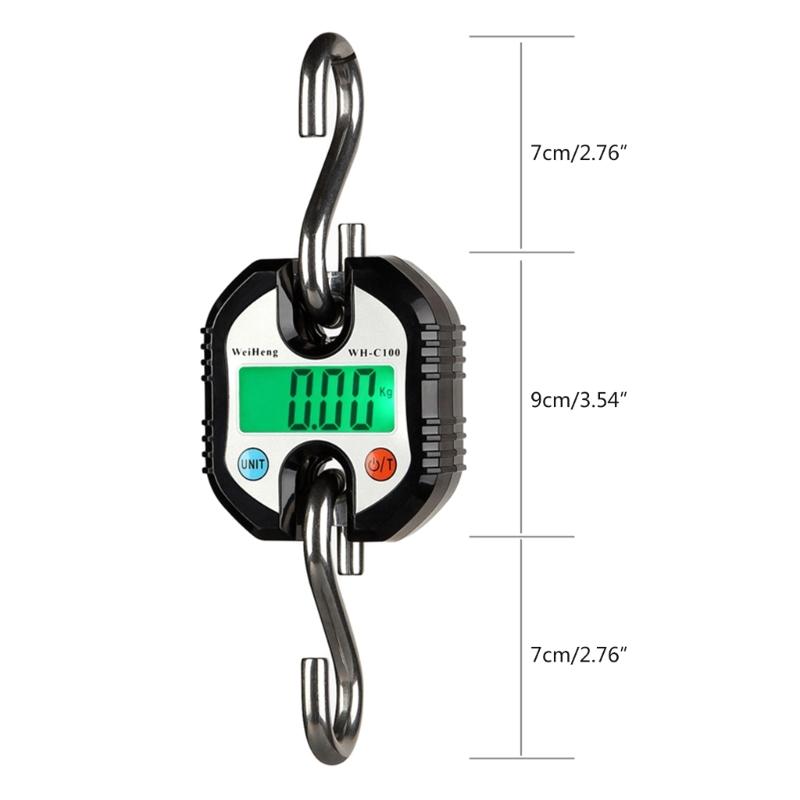 Portable Scale Digital LCD-Digital Display Electronic Luggage Hanging Hook Suitcase Travel Weighs Baggage Weight Balance
