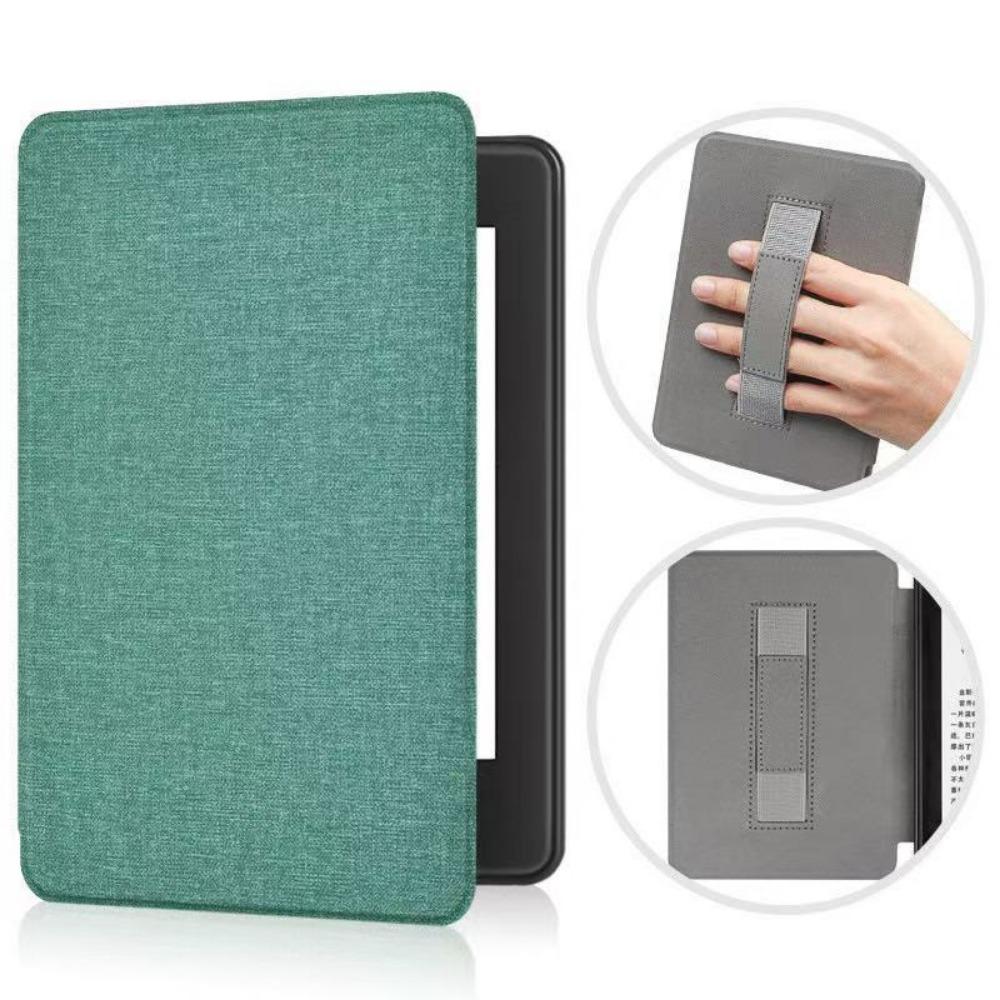 Kindle Case 2024 for Amazon Kindle 658 Youth Edition KPW6 Fabric Cover with Hand Strap Protective Shell