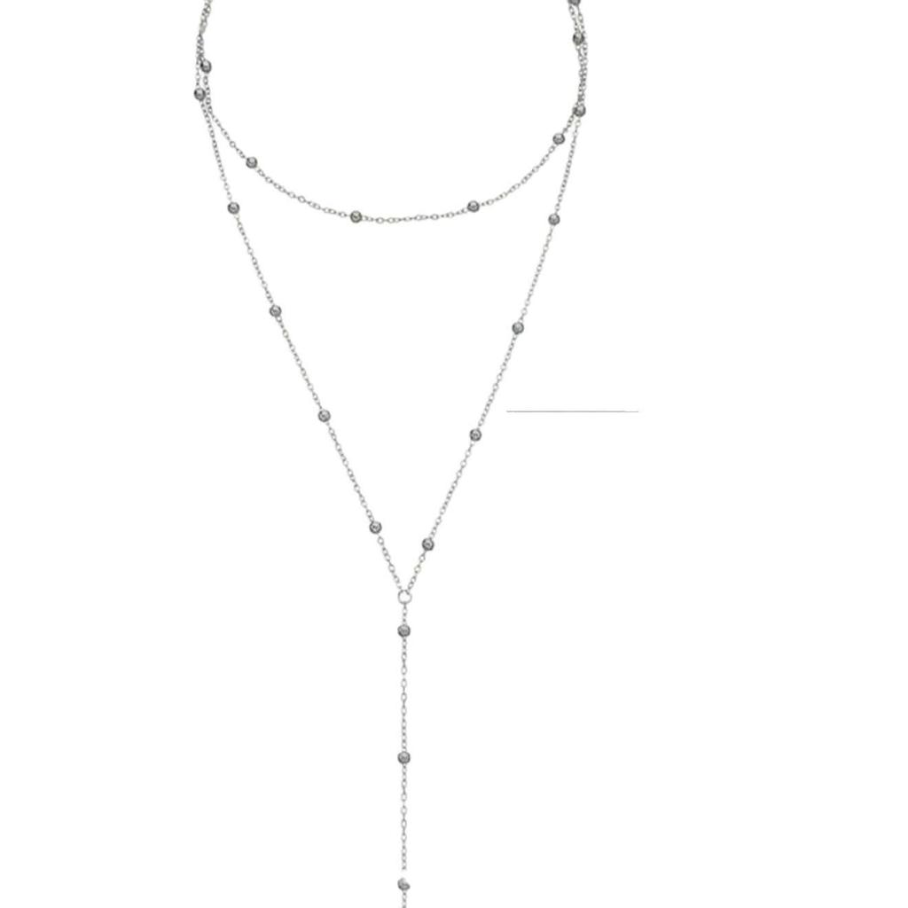 Chic Meerdere Lagen Lange Metalen Kwastjes Ketting Ketting