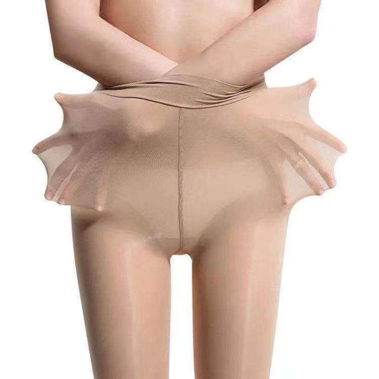 גרביון אולטרה-דק עם שמן סוסים - לנשים, עמיד בפני קריעה, שקוף, ברק שמנוני, גרביים מחטבים לקיץ