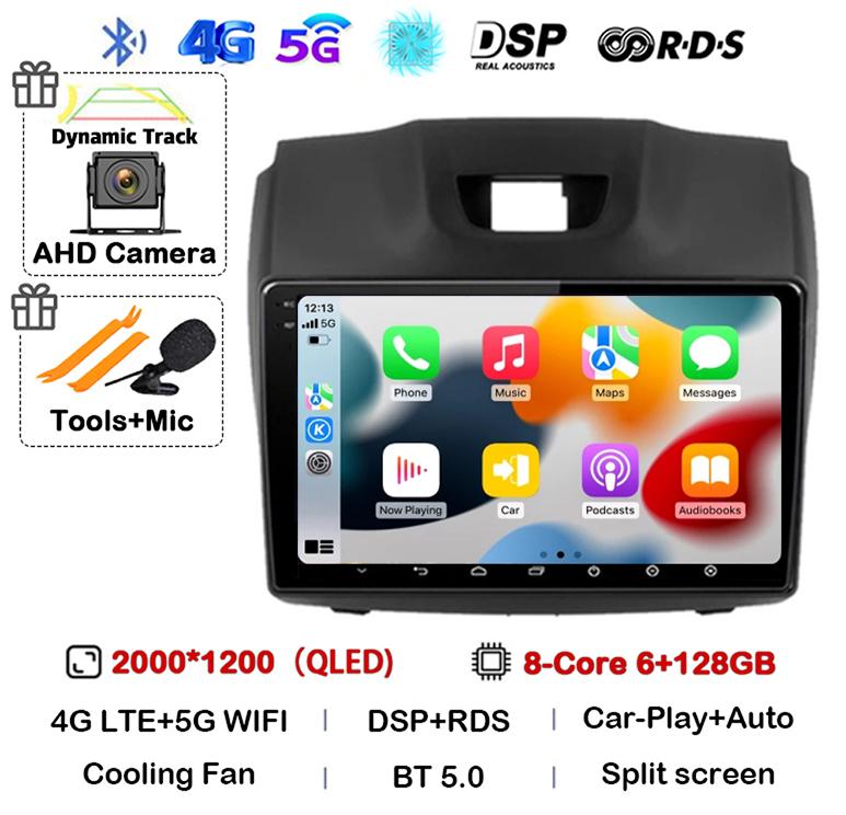 Android 14 Carplay Auto Car Radio For Chevrolet Holden S10 TRAILBLAZER COLORADO ISUZU DMAX GPS Multimedia Stereo Video Player 4G