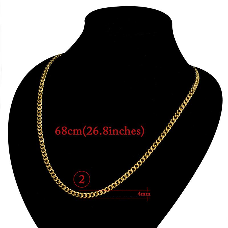 5 Style Stainless Steel Chains Female Gold Color 2MM-6MM Chain Link Necklaces For Women Men Fashion Party Jewelry Gift 2025