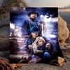 1PC Western Adventure Romance Flannel Blanket Gift, Suitable for Both Men And Women, Soft Ideal for Beds And Sofa, Birthday Or Christmas Gift