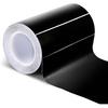 Spurtar Gloss Black Vinyl Wrap 4 Inch X 20Ft Air-Release Adhesive Car Vinyl Tape Chrome Delete Wrap Roll DIY Car Exterior Decoration Door Edge Guard