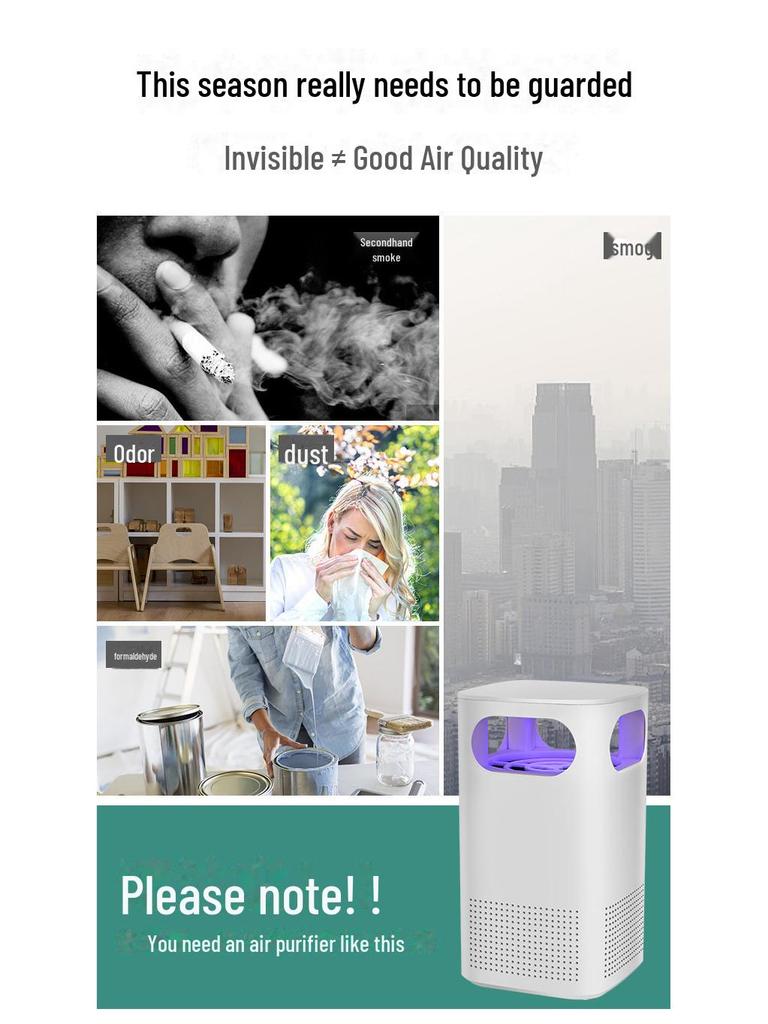 USB-Desktop-Luftreiniger und Negativ-Ionen-Desodorierer für Zuhause, Auto und Schlafzimmer