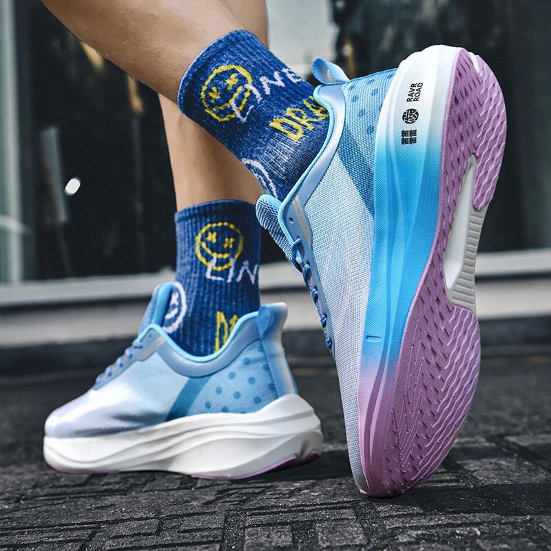 Men's shoes summer mesh breathable thin sports students youth sports shoes junior high school students older children carbon board running shoes