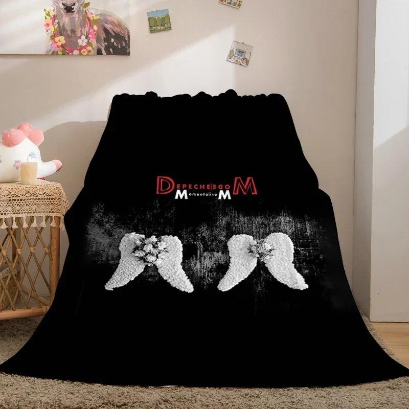 Sofadecken für den Winter A-Depeche A-Mode Maßgefertigte warme Kniebettdecken aus Fleece in King-Size, flauschig und weich, ideal für Camping und als Bettwäsche aus Mikrofaser