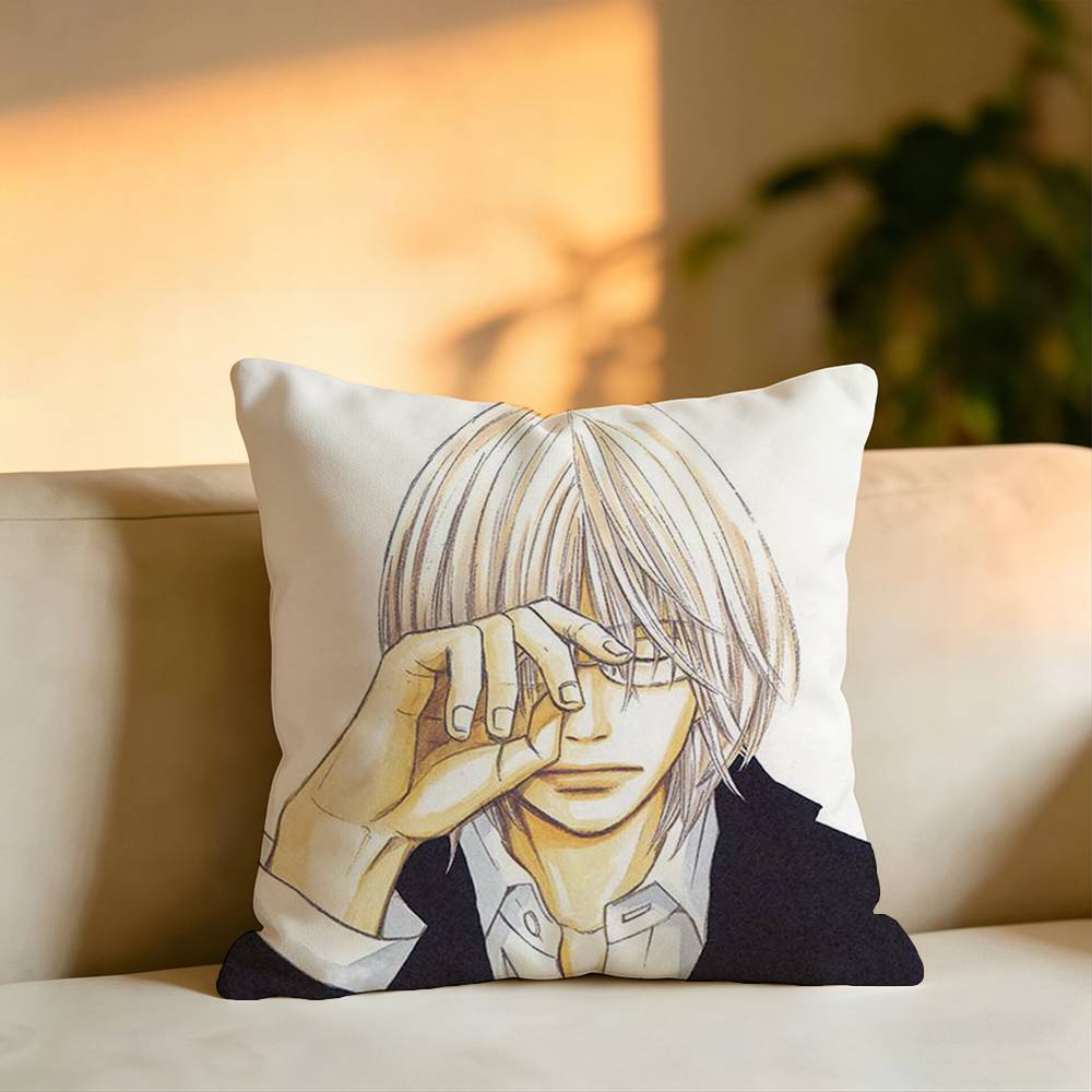 Anime hHoney and Clover Pillow Case Square DoubleSided Sofa Cushion Cover Bedroom Bedside Pillow