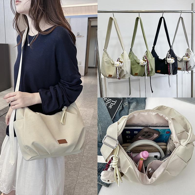 Women's Versatile Nylon Crossbody Bag - Large Capacity, Trendy Single Shoulder Handbag