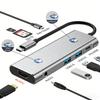 High Quality Usb C Hub Multiport Adapter 8 In 1 Docking and Usb C Docking Station Hub Pc Phone Notebook