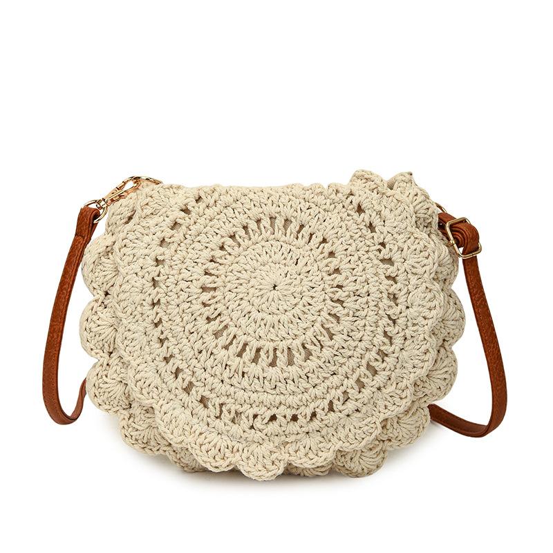 

Women s bags women s large-capacity new casual one-shoulder crossbody handwoven bags seaside beach bags белый