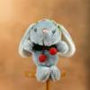 Plush Bunny Keychain Cartoon Stuffed Animal Toy For Students Backpack Decor