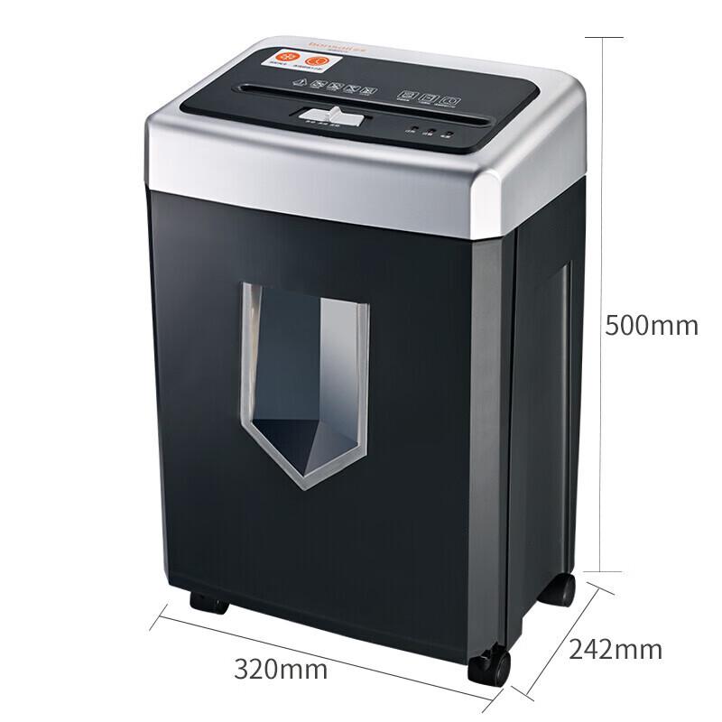 Bonsaii High-Security Office Paper Shredder CN Plug (adapter Included)