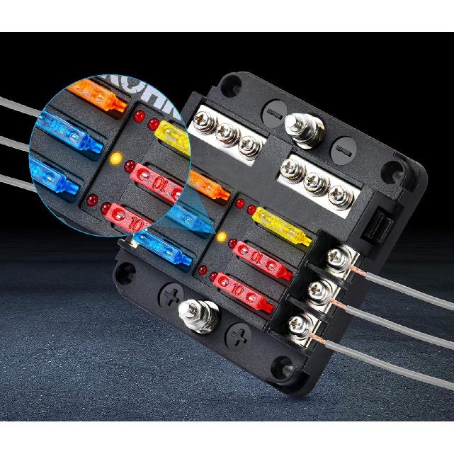 (80Pcs) 10 Amp Standard Fuse, 10A Car Blade Fuses for Car/RV/Truck/SUV/Motorcycle/Boat