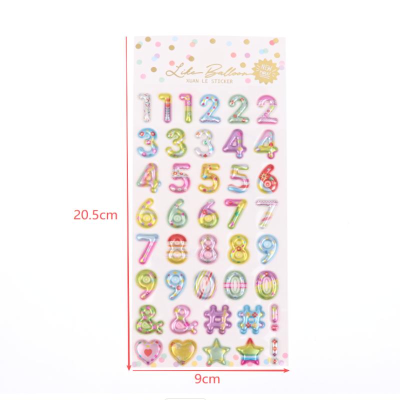 3D Gold Coil Shiny Number Alphabet Stickers For Scrapbook Decals Phone Case Personalized Decoration Crafts