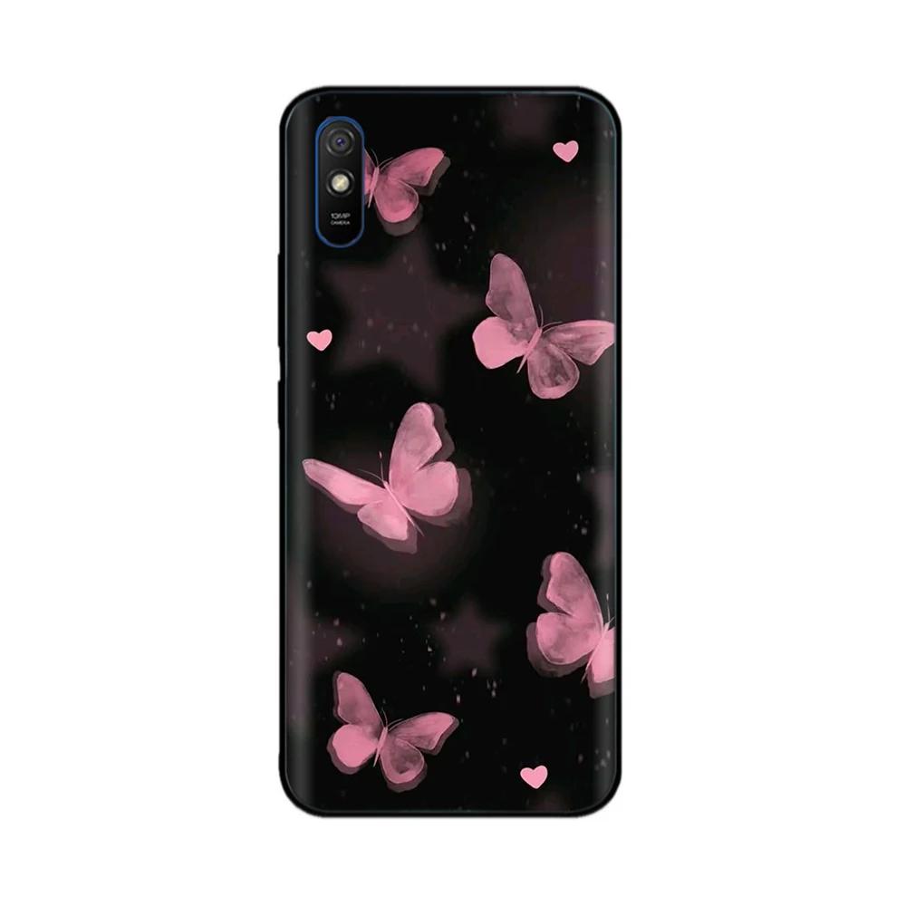 Funda de Teléfono Para Redmi 9A Funda Suave Lisa Silicona Líquida Cubierta Trasera Para Xiaomi Redmi 9A Fundas Cubiertas Para Redmi 9A 9AT Fundas Capa