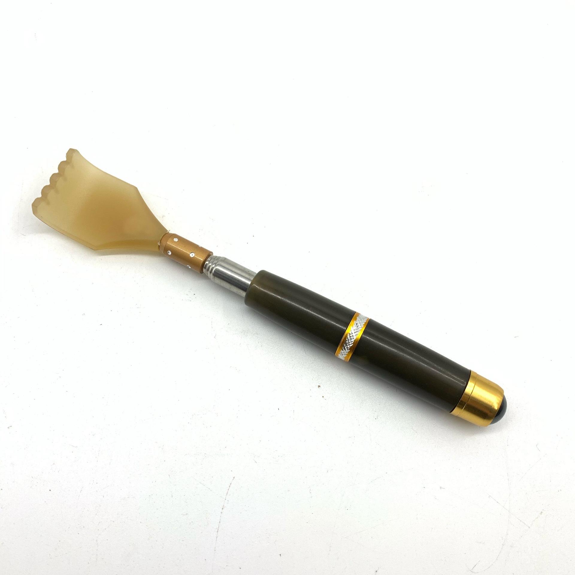 

Imitation horn scratcher Stainless steel retractable tickle, do not ask for human magnetic bead massager, elderly tickle Dark green telescopic scratch