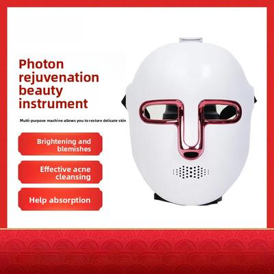 Strumento per la Ringiovanimento della Pelle a Fotoni Ricaricabile Sette Colori LED Strumento per la Ringiovanimento della Pelle a Fotoni Macchina Maschera di Bellezza a Luce Fredda Abbinamento Regalo