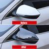 For Hyundai Elantra 2025 2025 Car Rearview Side Mirror Cover Wing Cap Exterior Sticker Door Rear View Case Trim Carbon Fiber