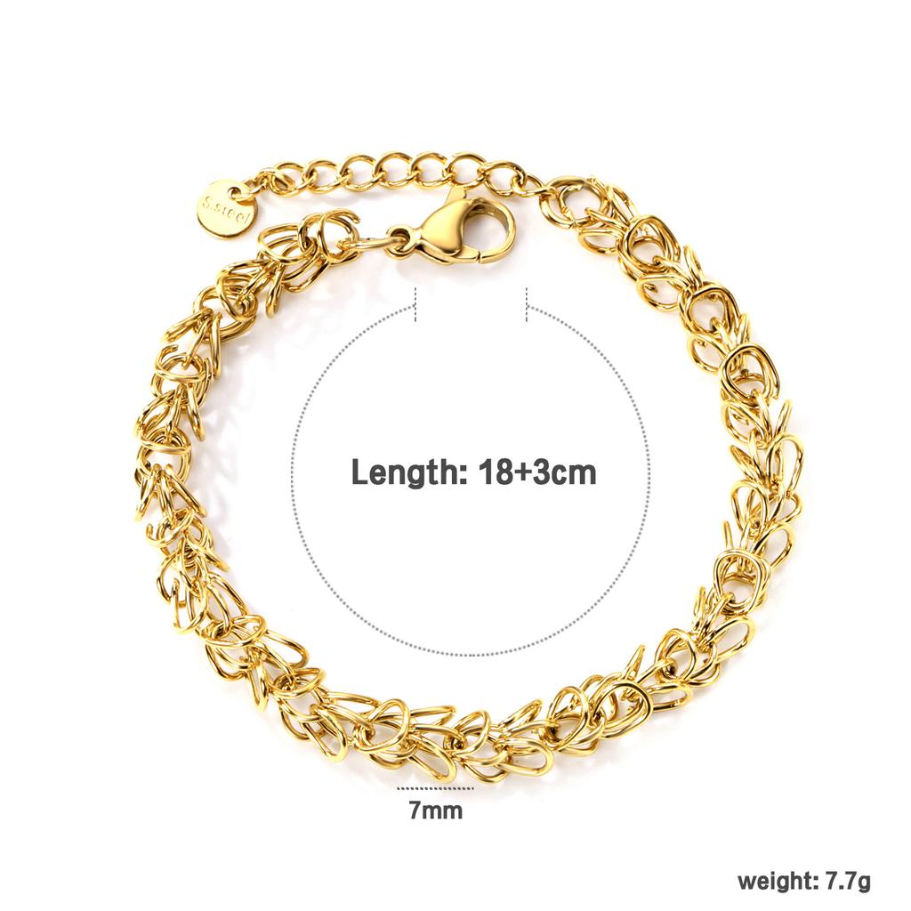 Rose Gold Cherry Bracelet Elegant Hand Jewelry For Women Simple Fashion Delicate Accessory