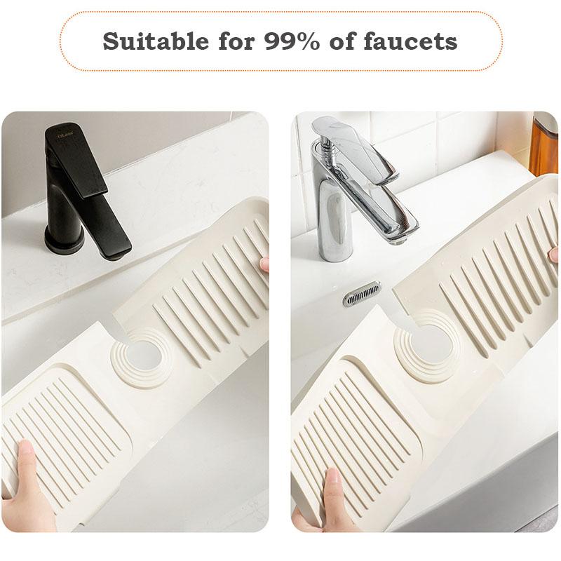 Silicone Drain Pad Kitchen Faucet Splashproof Water Pad Drain Water Retaining Pad Wash Basin To Prevent Water Accumulation