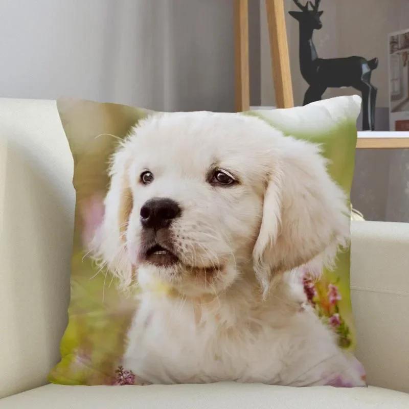 Golden Retriever Hund Kissenbezug Sofa Dekorative Kissenhülle Kissenbezug Heimdeko Großhandel
