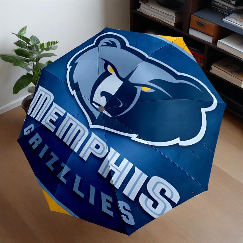 Grizzly Marks Logo Design Umbrella 8-Frame for Travel, Camping, Casual Lightweight Portable Umbrella, Essential for Every Family Holidays Gift