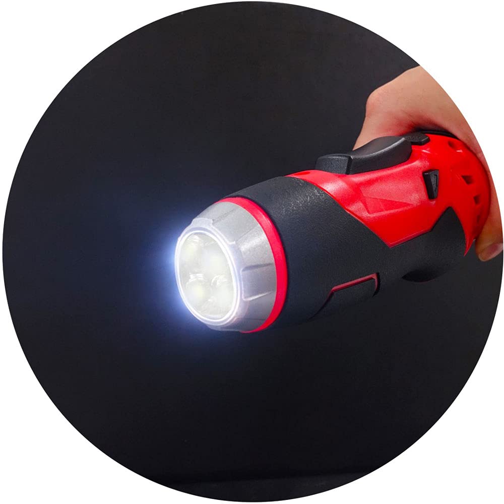 Tăietor Electric Fără Fir Reîncărcabil Depozitare Bit de Șurubelniță Grosime de Tăiere Utilizare 3 Căi Formă 2 Căi Multi Tăietor Carton SE0004 Roșu [Zâmbet] & Șurubelniță,