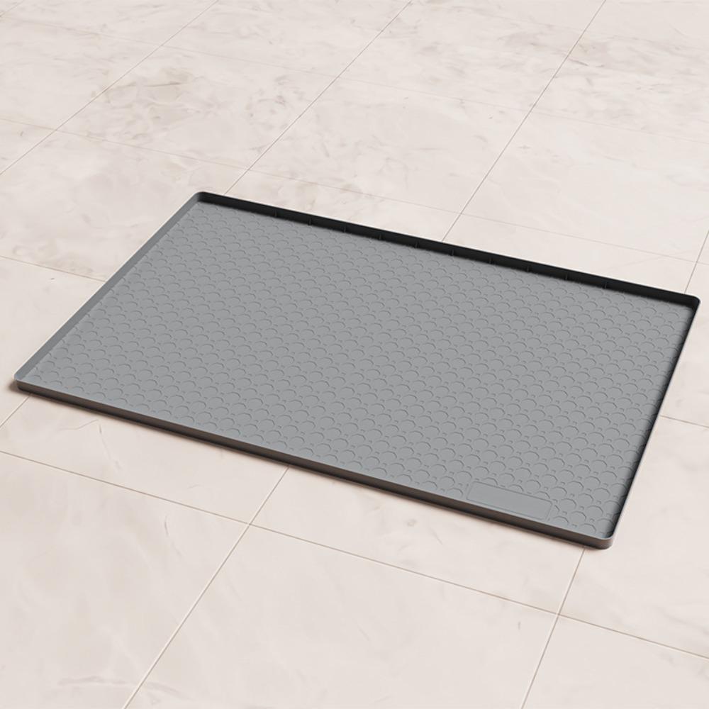 Tapis de Litière pour Chat en Silicone Épais Grande Taille, Imperméable et Anti-Urine, Tapis Anti-Fuite pour Animaux de Compagnie, Facile à Nettoyer pour Bac à Litière pour Chat