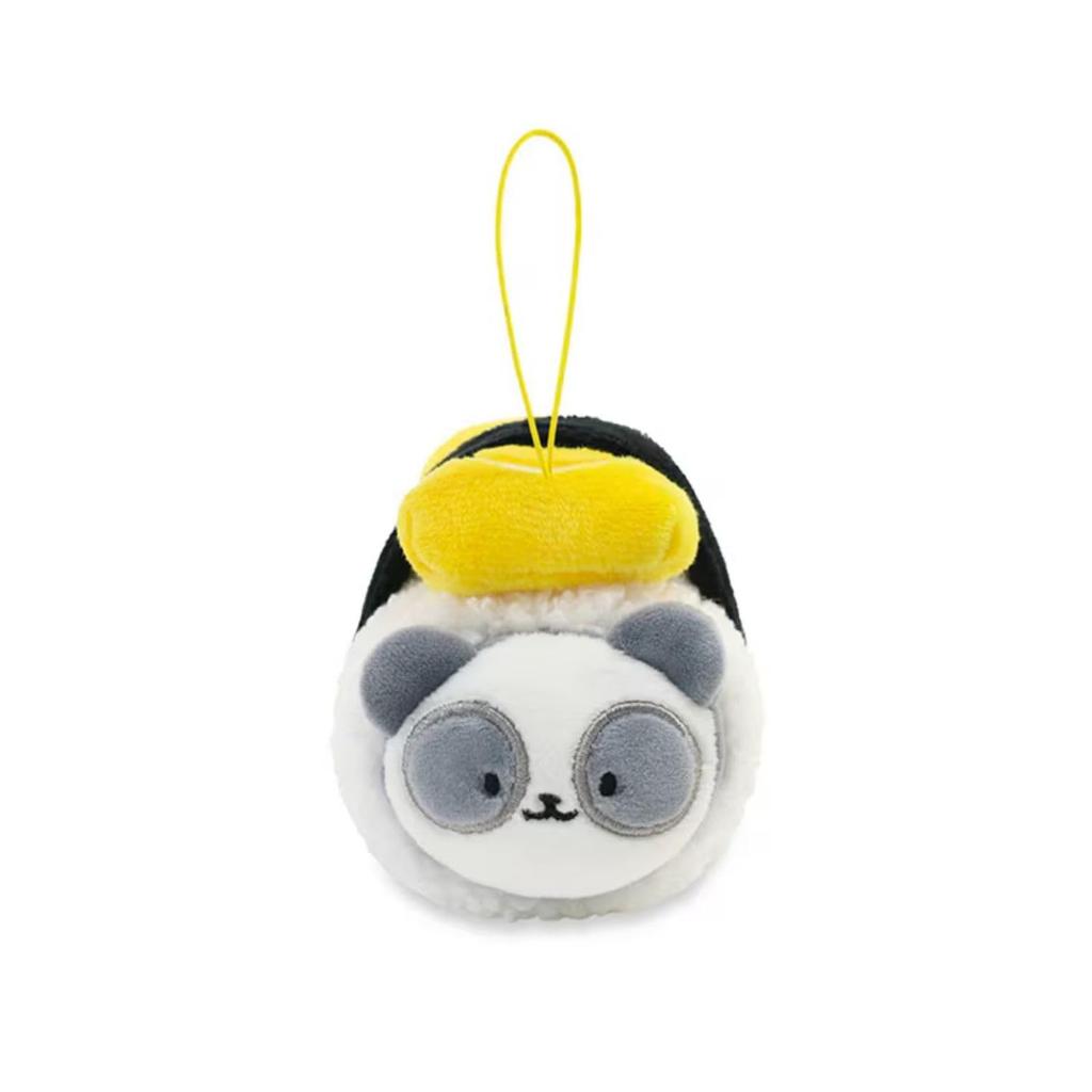 IRISRAIN ANIROLLZ Plush Toy Strap, Japanese Food Series, Egg Panda, 7.5 x 7.5 x 9 cm (ANI-PD-PK9)
