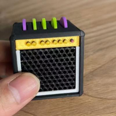 Gitar Penası Tutucu Kutusu Amplifikatör Hoparlör Tarzı Gitar Penası Gösterim Tutucu 3D Baskılı Gitar Penası Saklama Kutusu Gitar Bas Ukulele Çalanlar İçin