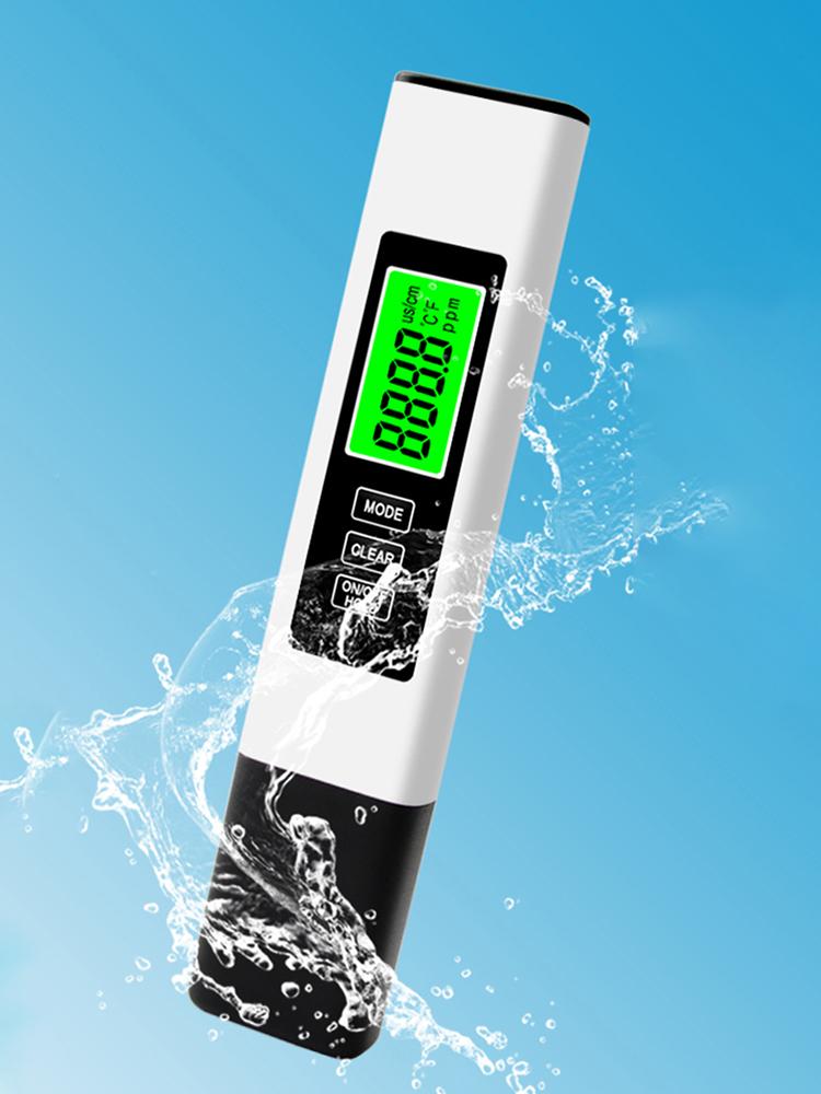 4 in 1 Digital Water Tester TDS Meter Accurate Water Test Meter Backlit LCD Display for RO-RODI System Drinking Water Aquariums