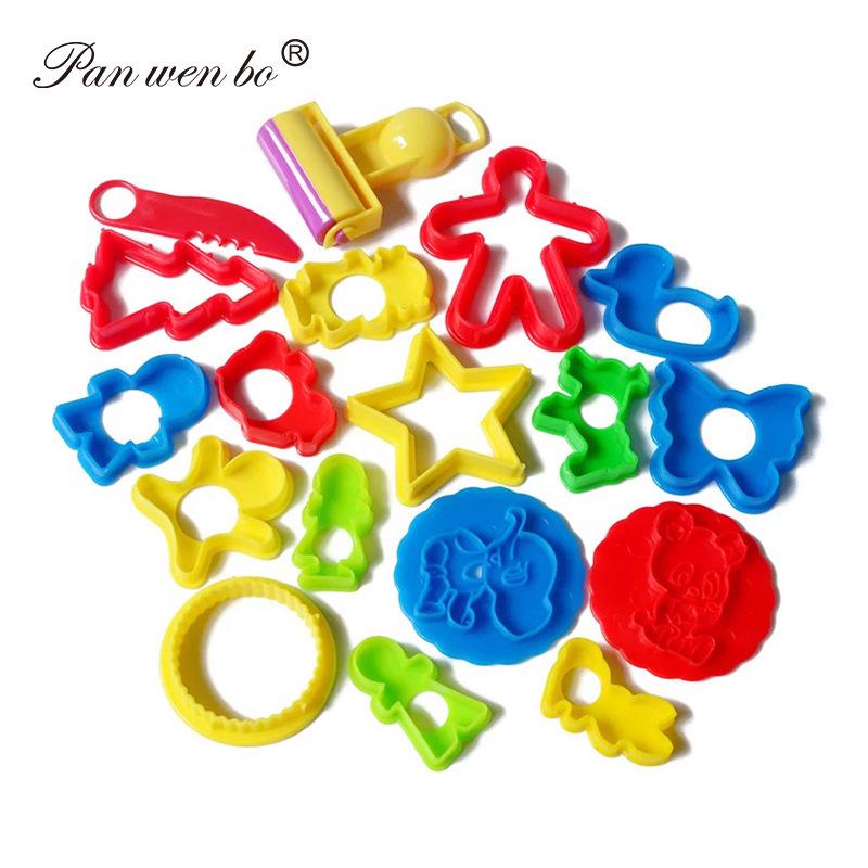 Children's Colorful Clay Playset: 26 Mold & Tool DIY Craft Kit