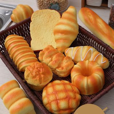 Falsches Lebensmittelmodell Simulation Brot Quetschspielzeug Brot Langsam Rückprallendes Spielzeug Display Fotografie Requisiten