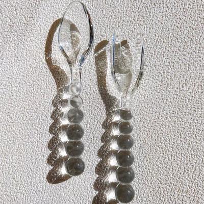 Cuillères en Verre Résistant à la Chaleur Cuillères de Vaisselle en Verre Médiéval Américain Perlé Rose Transparent Vert