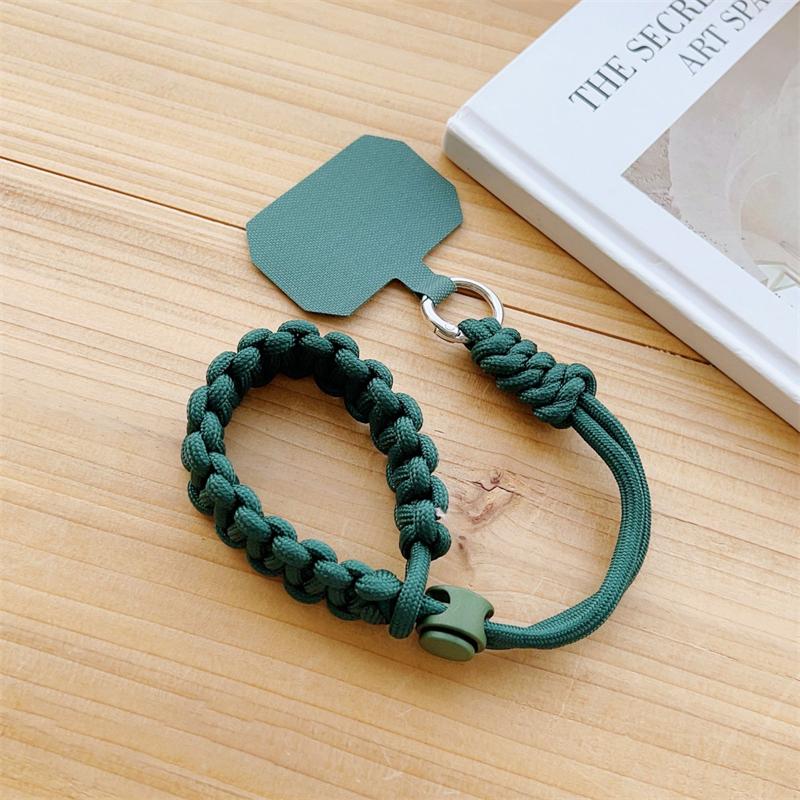Langlebiger Sport-Handy-Anhänger Handgelenkband Anti-Verlust Unisex Verstellbar Kurz Gewebt Stabiles Lanyard Reise Diebstahlschutz Raubschutz Seil