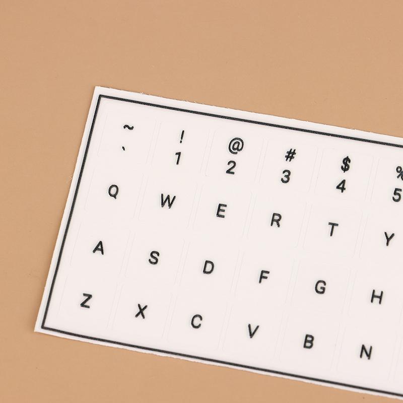 English Alphabet Language Tear-Off Film Keyboard Sticker Desktop Laptop Key Sticker Single Film Universal Side Engraving Sticker