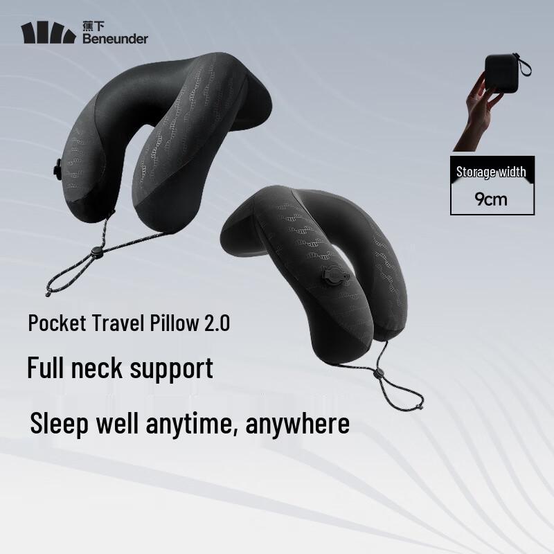 Beneunder LC003 Portable Inflatable U-shaped Neck Pillow