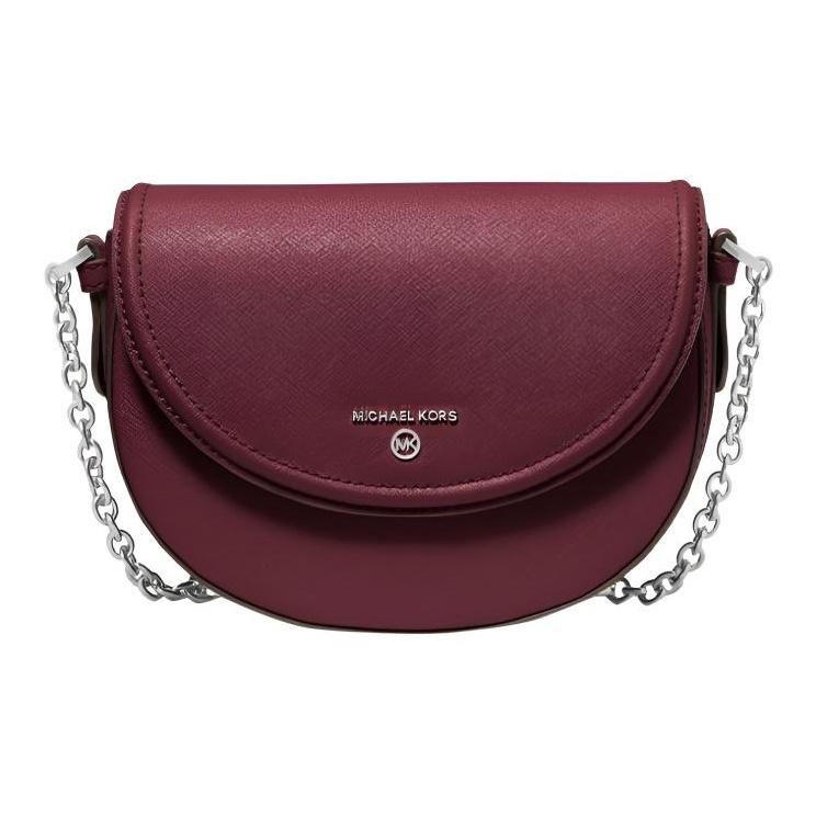 

Michael Kors MK Jet Set Charm 18 Adjustable Shoulder Strap Snap Closure Leather Crossbody Bag Women crossbody bag Deep-Purple 32F2ST9C6L-MERLOT Basic Set (Bag+Dust Bag)