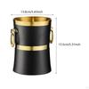2L Portable Ice Bucket for Drinks Metal Beverage Chilling Tub BBQ