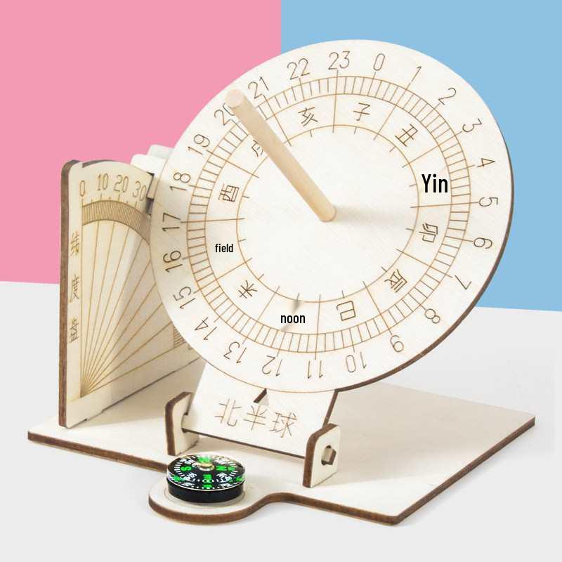 Children s Equatorial Sundial: Small Craft Sun Clock for Shadow Experiments and Science Projects