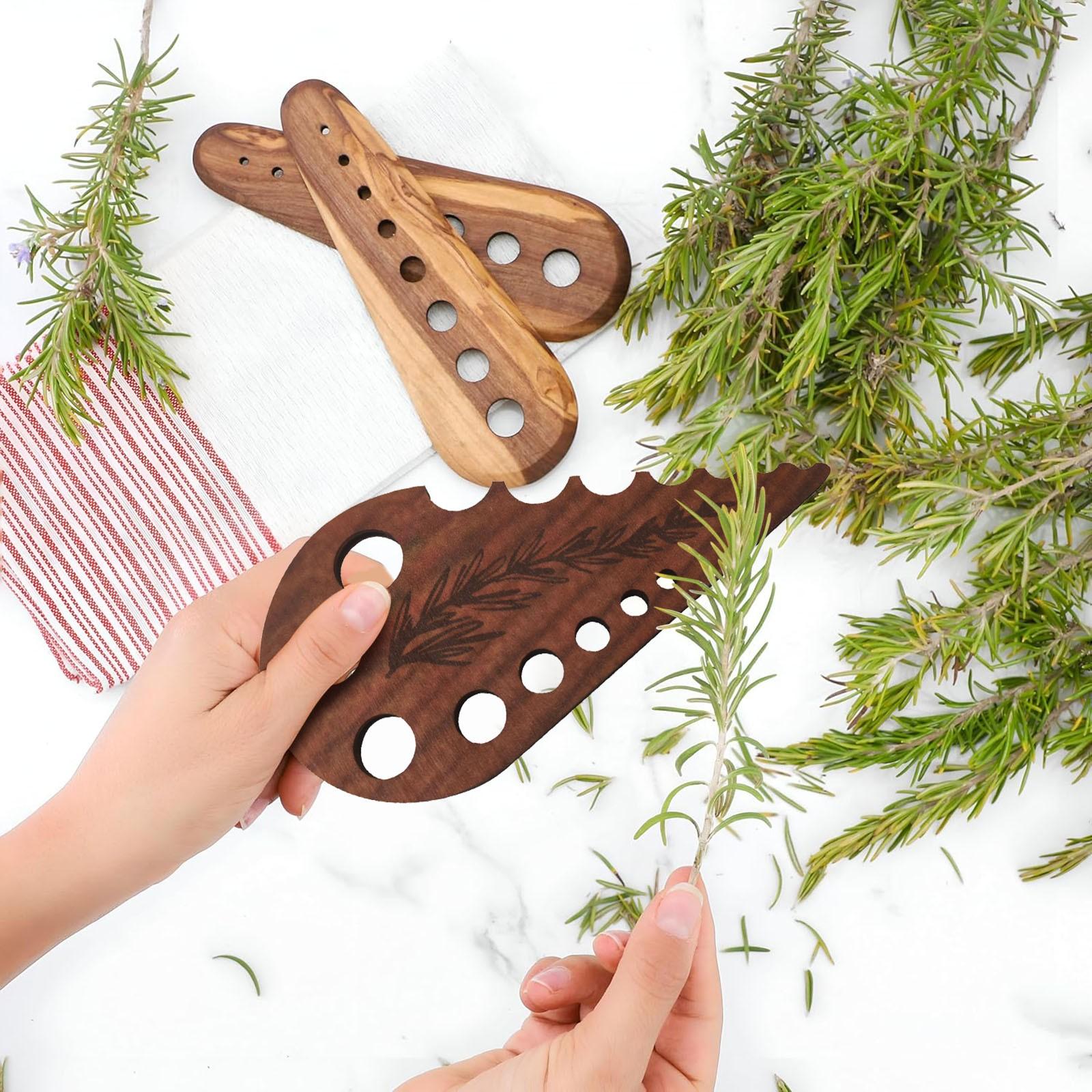 

Деревянный удалитель листьев овощей One Size коричневый