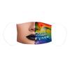 Reusable Dust Mask with Exaggerated Makeup Print for Women Washable Face Covering Adjustable Ear Loops Comfortable Fit