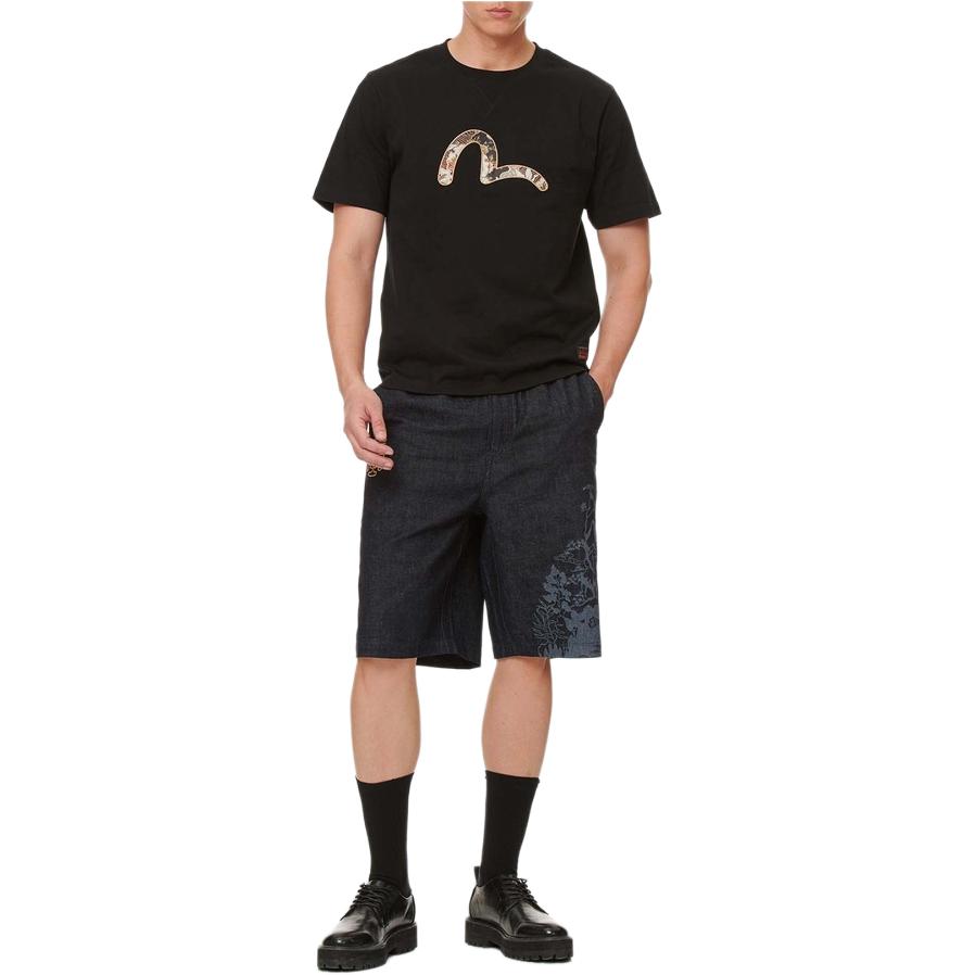 Evisu T-Shirts Men's Crew Neck Moderate Straight Fit 2ESHTM1TS505XX