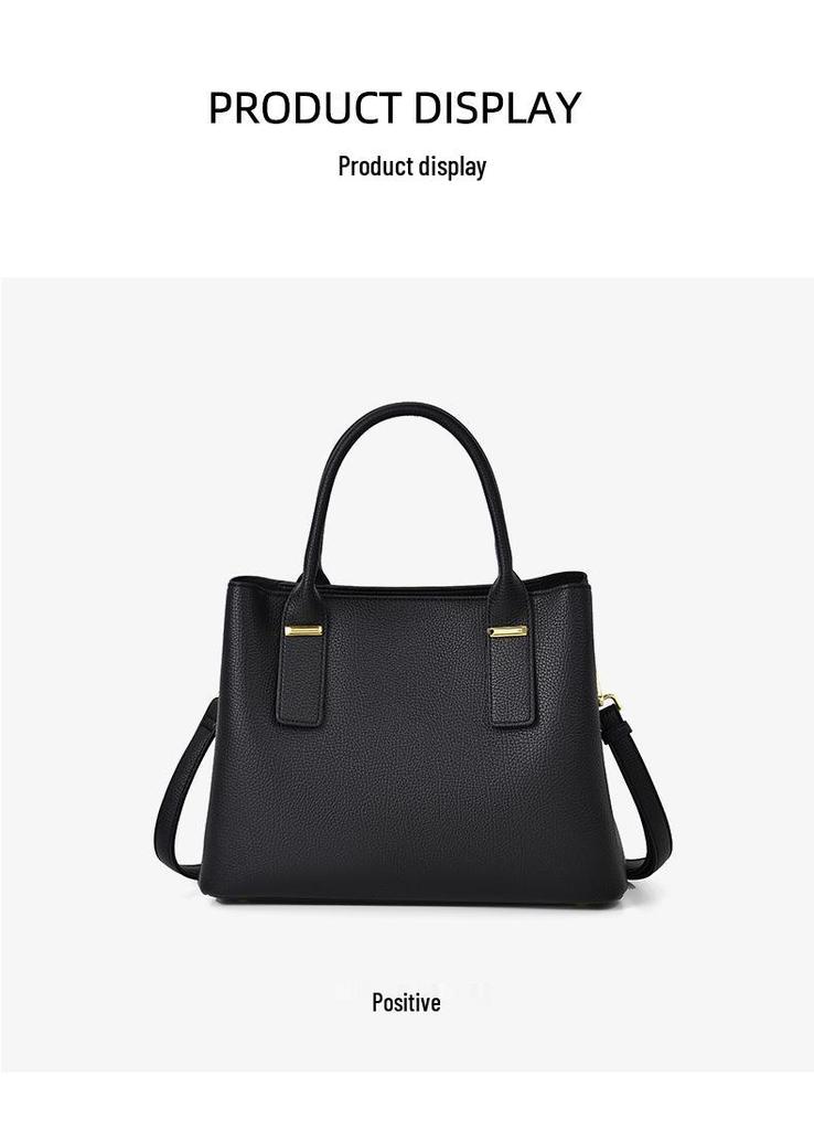 Women's Elegant Dual-Use Handbag: Large Capacity, Light Luxury, Commuter-Friendly