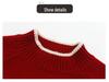 Fall/Winter 2026 Stylish Petite Wool Knit Sweater - Women's Thick Short Base Layer Top.